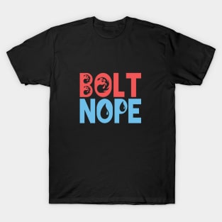 Red-Blue Nope Bolt T-Shirt